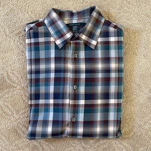 NWOT Mens Perry Ellis Stretch Long-Sleeve Button Down Shirt
